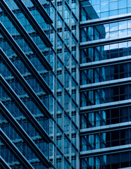 Modern office building with glass window
