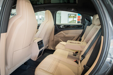 interior of a modern car
