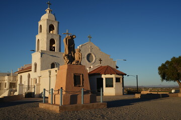 Saint Thomas Yuma Indian Mission in Yuma Arizona, dedicated in 1923. Replicates the Mission Puerto...