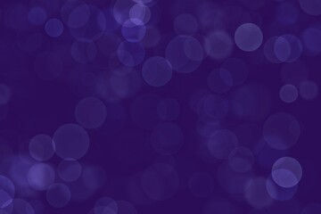 Festive blue luminous background. Bokeh blur background.