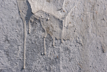 Old wall-  destroyed plaster. Grainy background- cracks, chips, peeling paint