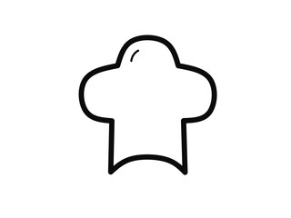 chef hat icon vector with flat design
