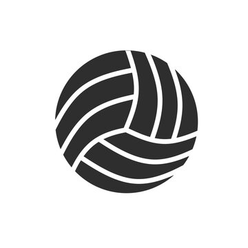 Volleyball icon vector with simple design