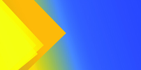 Abstract blurred gradient mesh background in blue and yellow colors of national flag of Ukraine. Poster or banner template. Easy editable soft colored EPS10 vector illustration without transparency.