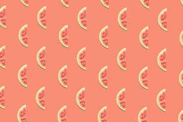 Bright and colorful background or wallpaper with watermelon