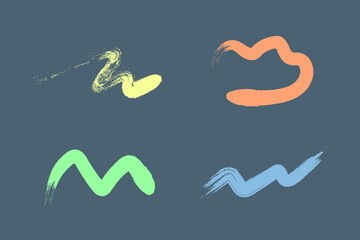 Textured brush strokes
