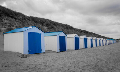 beach huts at the beach