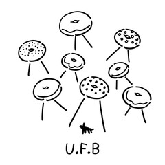 Unidentified Flying Bagels - Vector