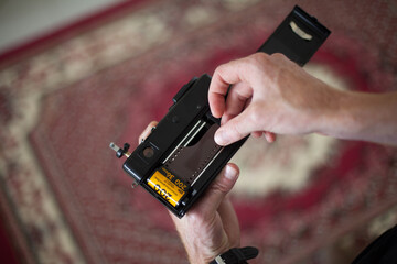 loading camera with film