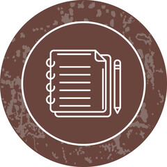 Unique Line Round Circle Icon