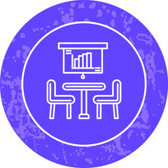 Unique Line Round Circle Icon