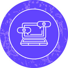 Unique Line Round Circle Icon