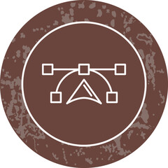 Unique Line Round Circle Icon