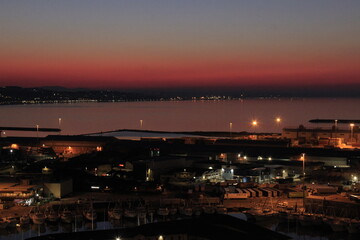 Fototapeta premium Il porto di notte