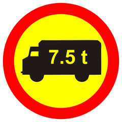 7.5 tonne The highway code traffic signs