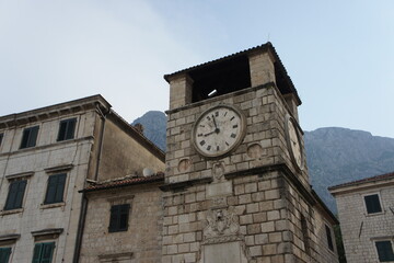 Fototapeta na wymiar the tower of the church