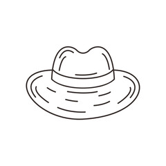 Hand drawn hat vector template