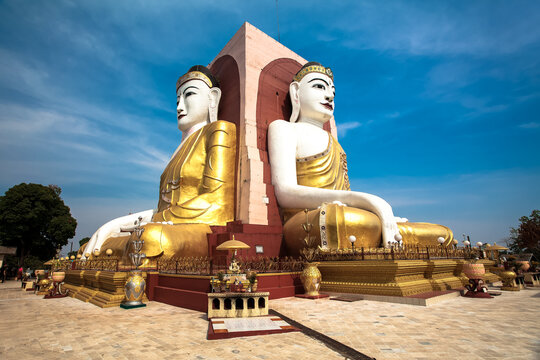 Kyaik Pun Pagoda, Pagoda of four giant Buddha statues (Bago, Myanmar)