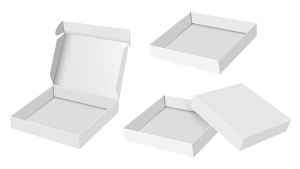 White box mock up, 3d style