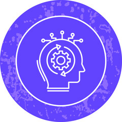 Unique Line Round Circle Icon