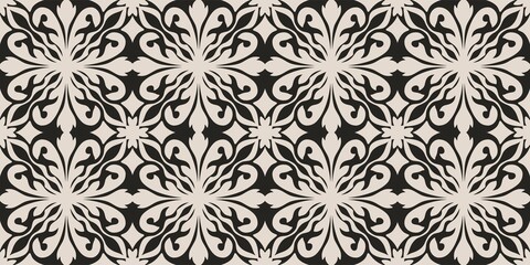 Vector Islamic seamless pattern. Elegant Geometric ornamental arabic background