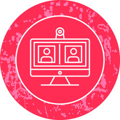 Unique Line Round Circle Icon