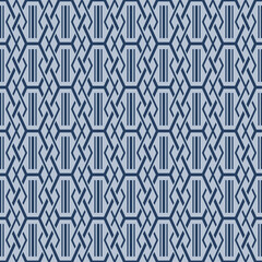 Japanese Zigzag Diamond Weave Vector Seamless Pattern