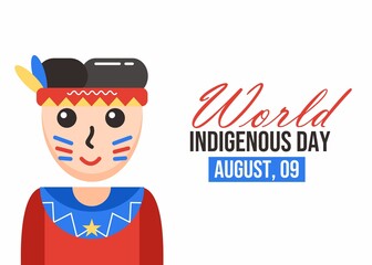 World indigenous day illustration day