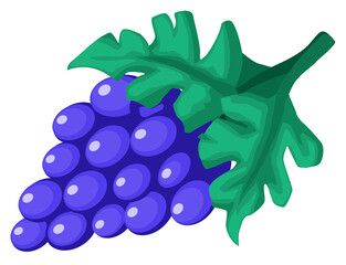 Grapes Cartoon Icon