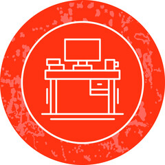 Unique Line Round Circle Icon