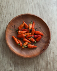 red hot chili peppers in a bowl