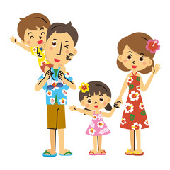 夏　旅行　人物