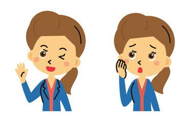 女性　イラスト