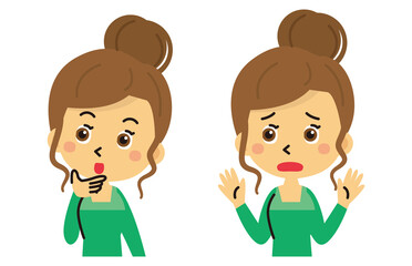 女性　イラスト