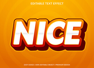 nice text effect template with abstract style use for business logo and brand