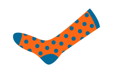 Funny Socks with dots. Vector illustration