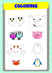 This page has been prepared to improve children's drawing and coloring activities.