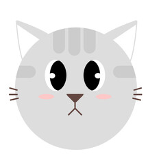 Cute Animal Vector Set Cute and friendly wild life with cat. Cute funny animals and hand drawn collection of many char.