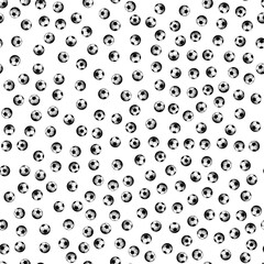 Seamless vector image. Vector soccer balls. ,