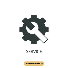service icons  symbol vector elements for infographic web