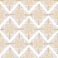 Geometric intertwined rhombus shapes seamless pattern. Abstract tileable background