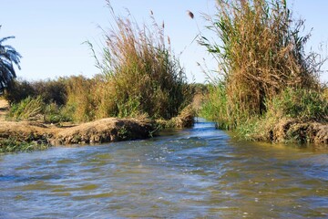Watercourse at Wadi El Rayan National Park, protectorate in Faiyum Desert, Egypt