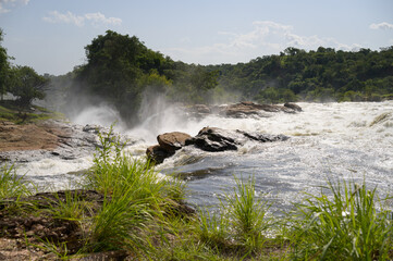 Waterfall in Murchinson Falls National Park Uganda