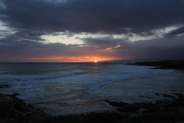 sunset at the beach