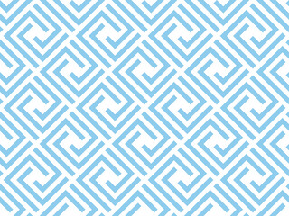 Abstract geometric pattern. A seamless vector background. White and blue ornament. Graphic modern pattern. Simple lattice graphic design