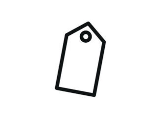 Price tag icon simple vector design