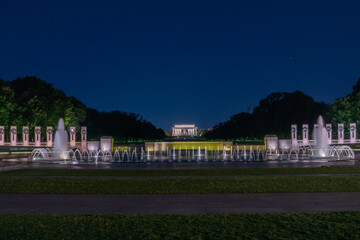 View of the Lincoln Memorial With the World War II Memorial in the Foreground