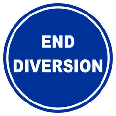 diversion ends sign