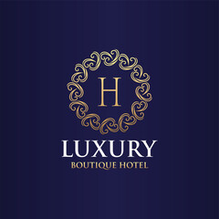 Luxury Logo template in vector for Restaurant, Royalty, Boutique, Cafe, Hotel, Heraldic, Jewelry, Fashion and other vector illustrations
