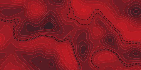  wave paper curved reliefs abstract background, Abstract topographic contours map on concept of a conditional geography scheme and the terrain path. Dark on black, vector illustration.